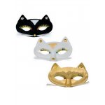 Αποκριάτικη Μάσκα Ματιών Γάτας (3 Χρώματα)